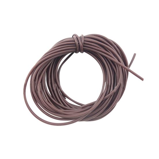 

Durable Anti-Bite Anti-Wind Silicone Fishing Wire Cable Tube Tackle Accessories коричневий