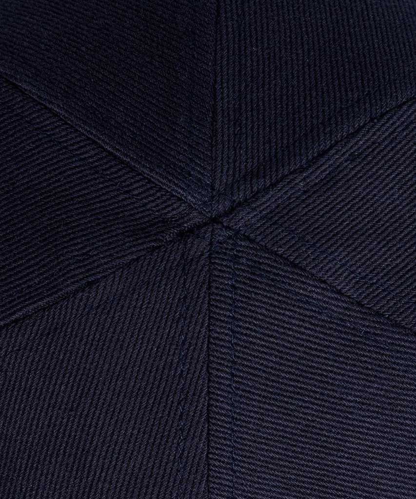 Sebseu Small Logo Twill Brown Ball Cap - Navy
