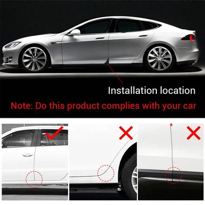 New 2026 Car Sticker 2Pc Car Door Corner Cover Bumper Crash Scratch Protector Sticker For Ford Ranger Focus Kuga Mustang S-MAX T