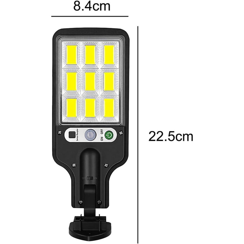 ikaufen 2200W 108 LED Solar Flood Light Security Motion Sensor Outdoor Yard Street Wall