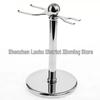 Classic Manual Shaving Kit: Razor, Brush, Metal Stand, Black Men's Grooming Set