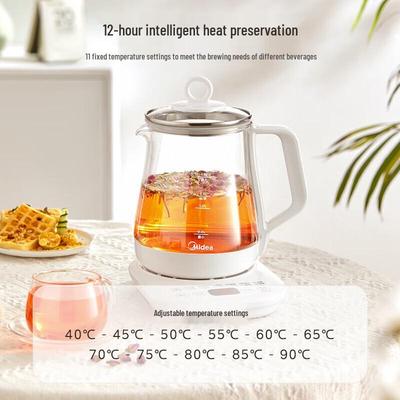 Midea 1.5L Smart Glass Health & Tea Kettle CN Plug (adapter Included)