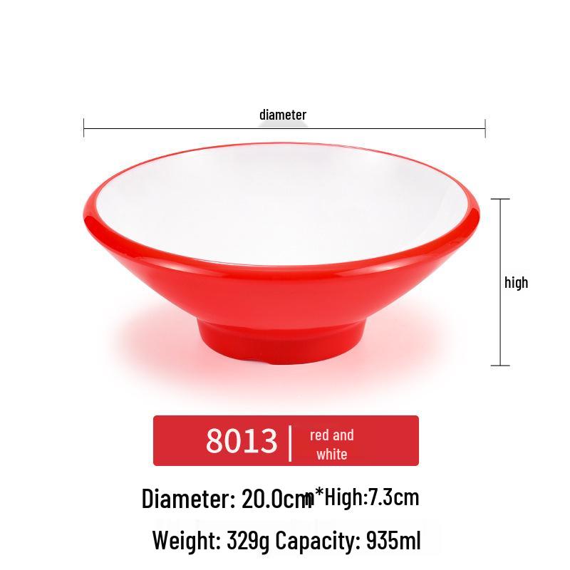 Melamine Noodle Bowl for Noodle Restaurants: Ideal for Luosifen, Malatang, Rice Noodles, and Chongqing Xiaomian