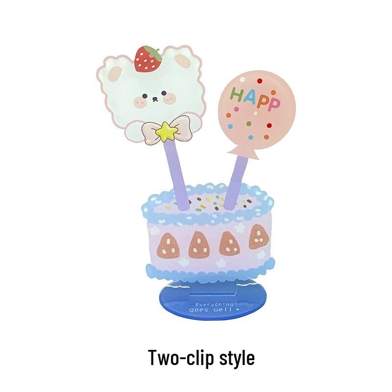 

Adorable Bear & Rabbit Acrylic Sticky Note Holder and Photo Clip