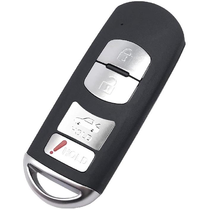 4 Buttons Replacement Key Fob Cover Case Fit for Mazda Mazda 3 6 8 Miata MX-5 CX-3 CX-5 CX-7 CX-9 Keyless Entry Key Fob Shell