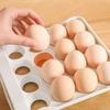 Refrigerator Egg Rack Double-layer Transparent Surface Stackable Egg Container Plastic Refrigerator Food Dispenser for Kitchen