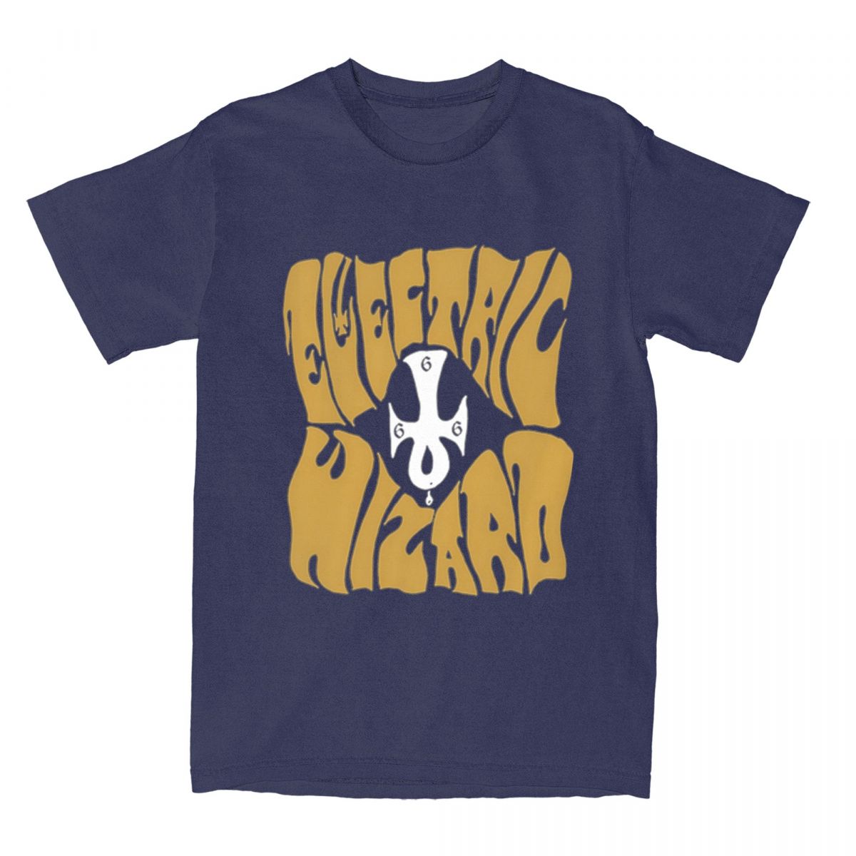 

Gold Electric Wizard for Unisex Women T Shirt Merch Awesome Tees TShirt Pure Cotton Adult Clothes 4XL