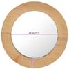 Wall Mirror 40 Cm Teak Round