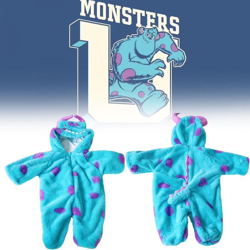 Baby Monsters Onesie University Sullivan Cosplay Costume Zipper Outfit Halloween