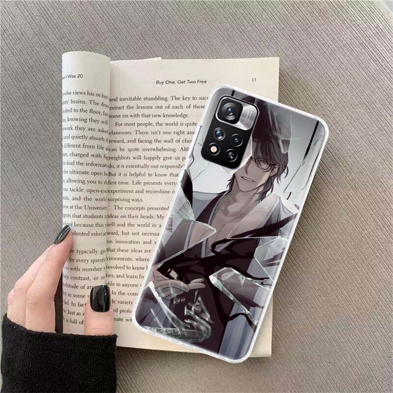 Bleach Aizen Sousuke Phone Case For Xiaomi Redmi Note 11 12 14 13 Pro Plus 5G 14S 4G 12S 10 10S 11T Pro 11S 11E Coque Fundas TPU