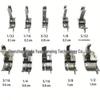 Flat Sewing Machine Topstitch Presser Foot SP-18 with Blade, Hem Edge Guide, All-Steel, Left and Right