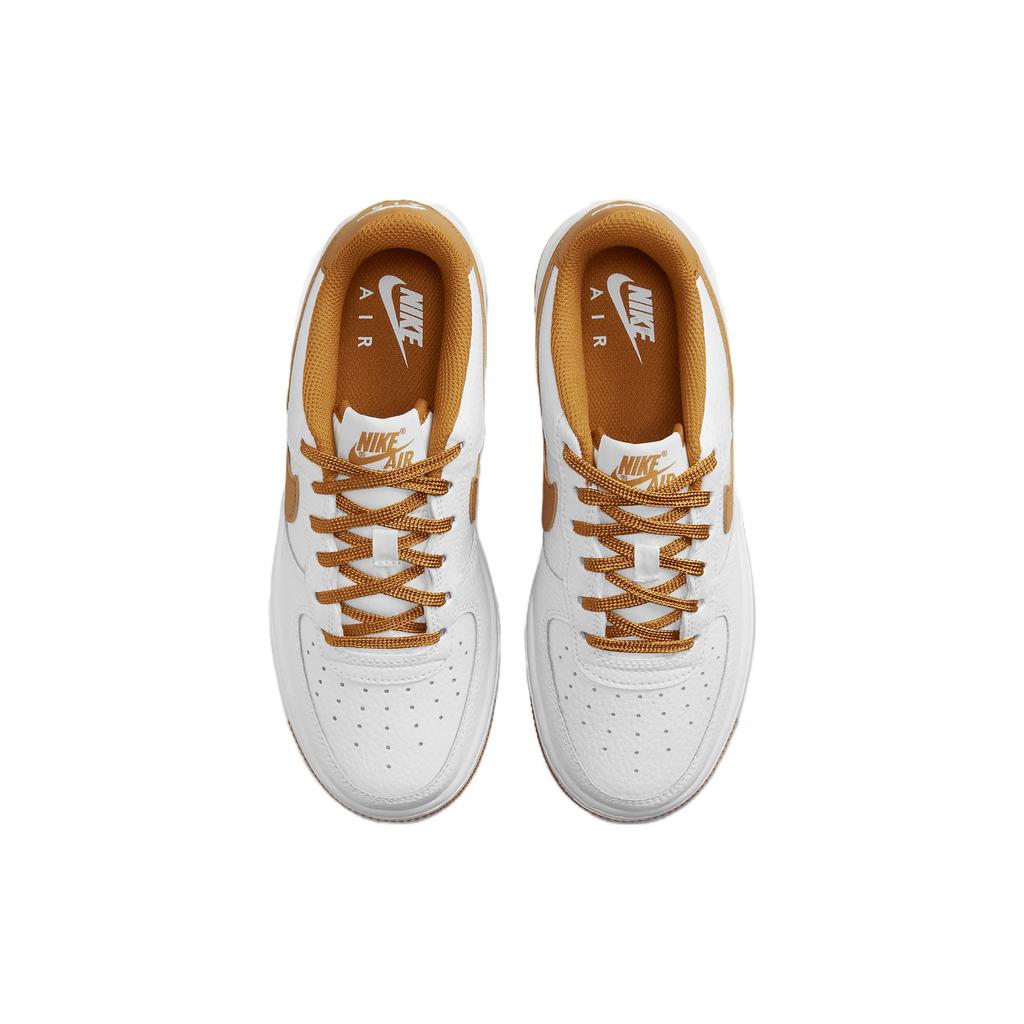 New Nike Air Force 1 GS 'White Desert Ochre' FJ0706-100