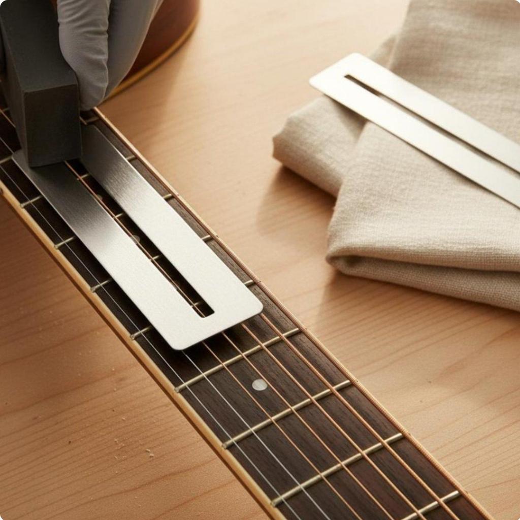 2 Pieces Fret Polishing Guard Reusable Dressing and Tool Rust