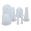 Set Terapie Ventuze 7 buc Masaj Silicon de Calitate Alimentară Mini Set Ventuze Faciale pentru Acasă Transparent