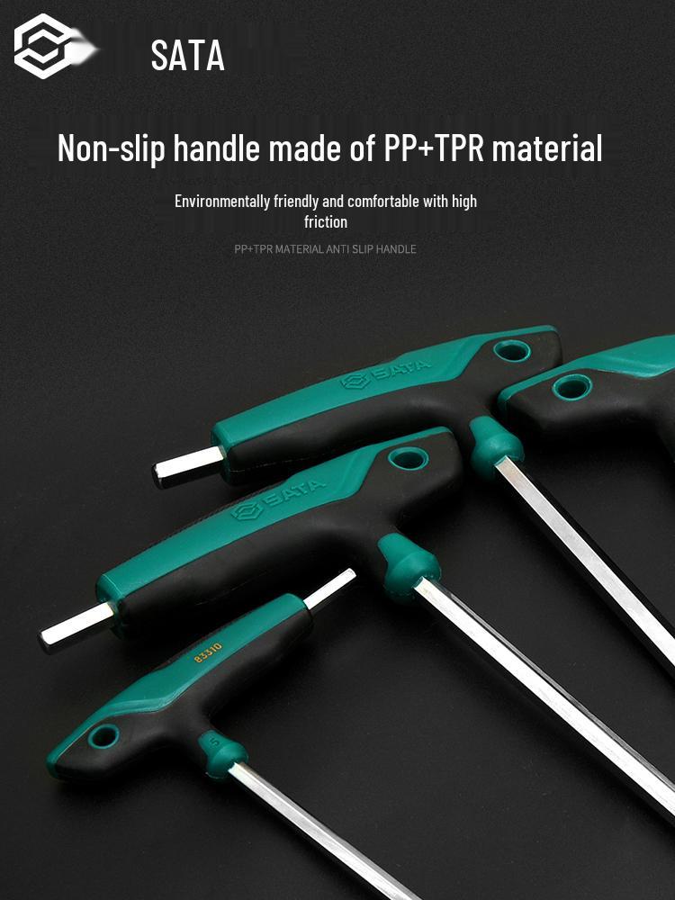SATA T-Handle Hex Wrench Set: 2.5, 3, 4mm Hex Screwdrivers