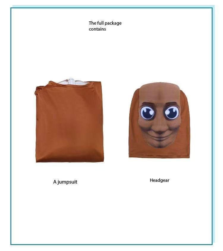 New Tung TungTung Sahur Adult Cosplay For Children Cartoon Jumpsuit Bodysuit Italian Brain Costumes Party Italian Brainrot Gifts