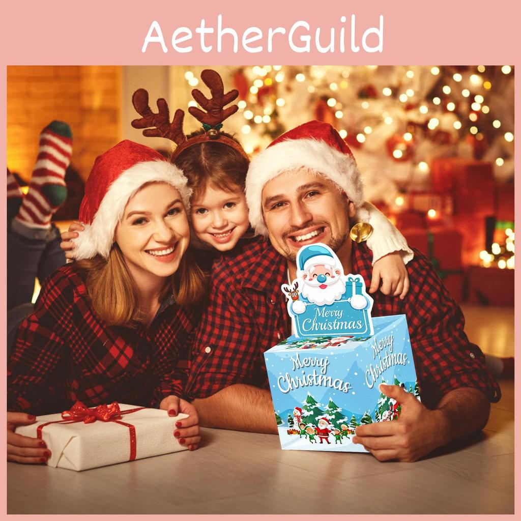 Theme Santa Claus Gift Box Christmas Party Decoration Holiday Giving Supplies