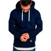 Men's and Women's Plus Size Autumn/Winter Solid Color Casual Hoodie Set