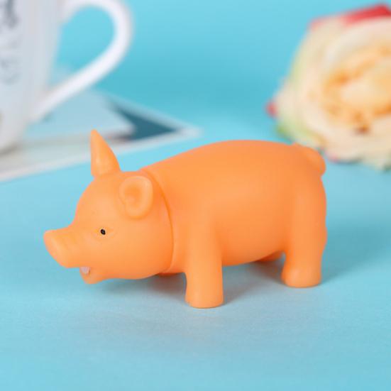 Funny Pig Squeeze Squeaky Sound Squeaker Adult Kids Vent Decompression Toy