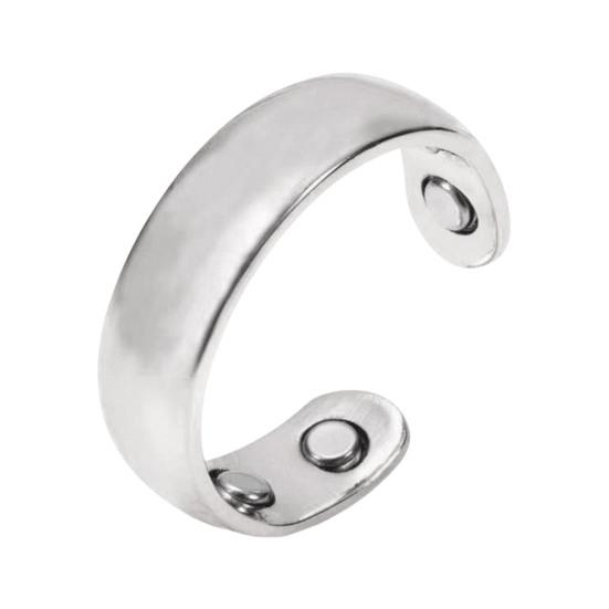 Magnetic Acupressure Ring Zinc Alloy Ring Hypoallergenic Open Design Ring Promotes Sleep Quality Stress Reduction for Men Women