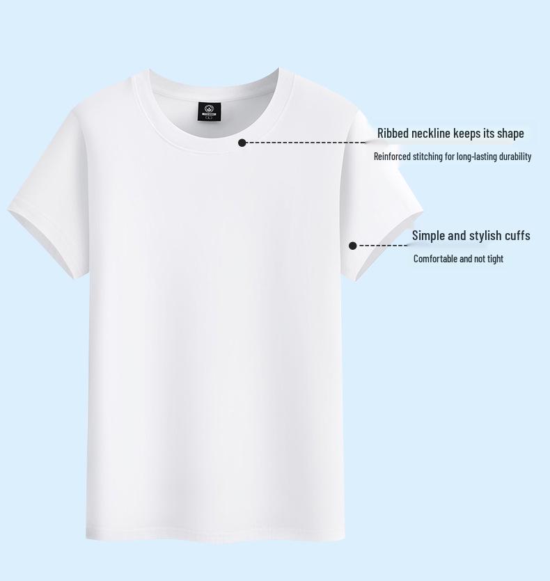 Men's Cotton Short Sleeve Loose Fit Solid Color T-Shirt, Plus Size, Youth Trendy Half Sleeve.