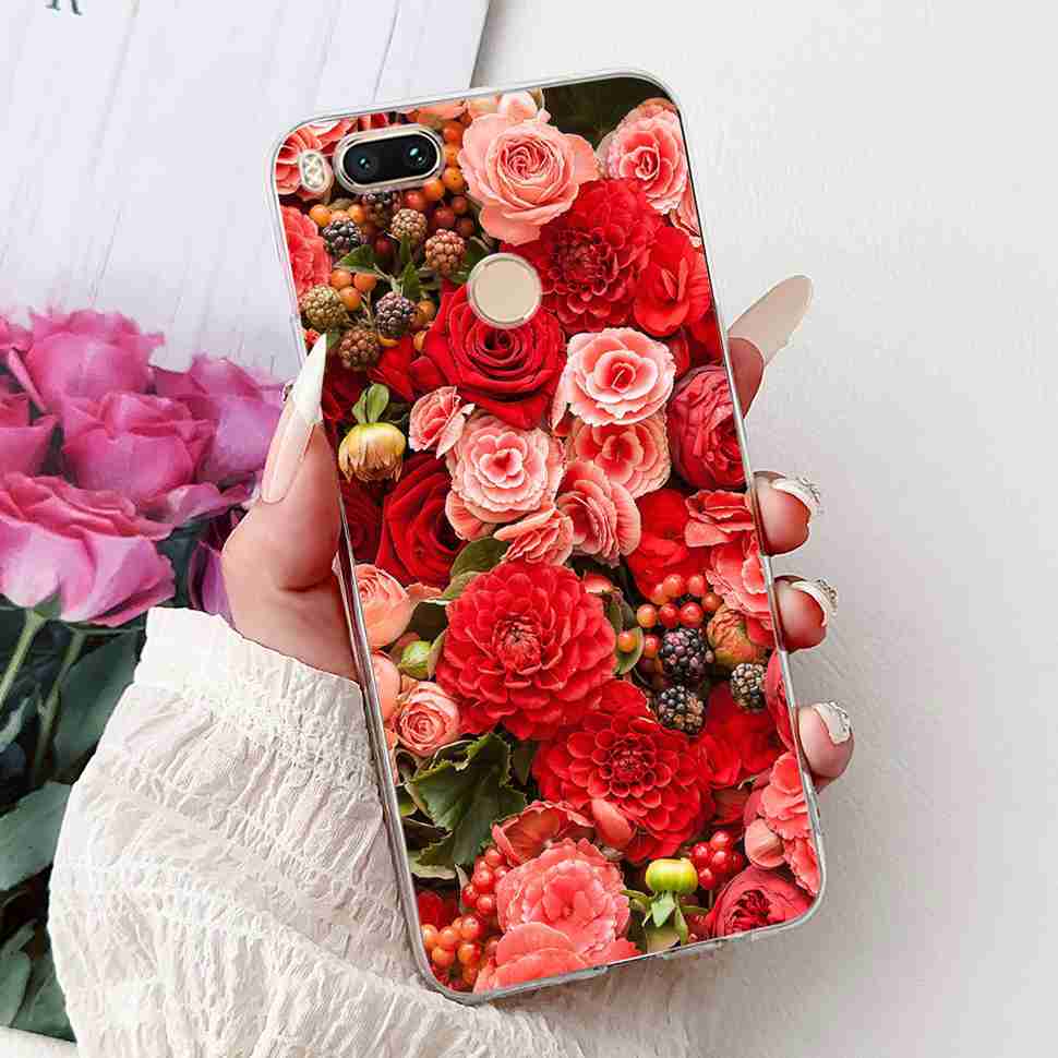 For Xiaomi Mi A1 MDG2 MDI2 Case Fashion Painting TPU Soft Silicone Cover For Xiaomi Mi A1 Mi 5X 5.5" Colorful Flower Phone Shell