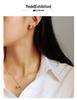 Retro Tiger Eye Shell Bead Necklace: Women's Versatile, High-End, Unique Fashion with Zircon Clavicle Chain