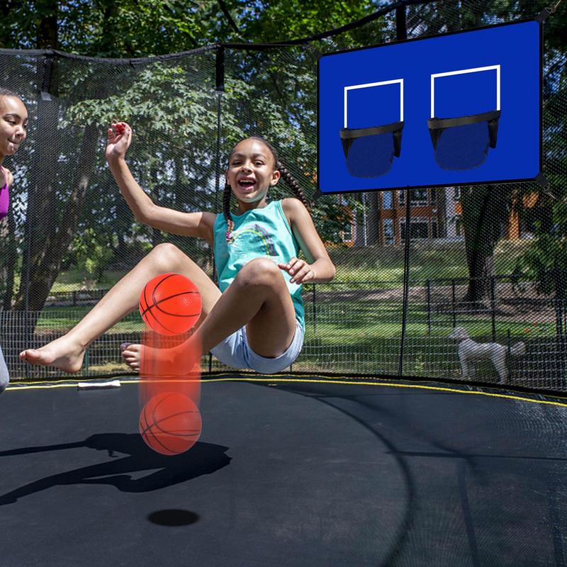 Basketball Goal For Trampoline Basketball Hoop Trampoline With Ball And Pump Shock-Absorbent Outdoor Sports Accessories For