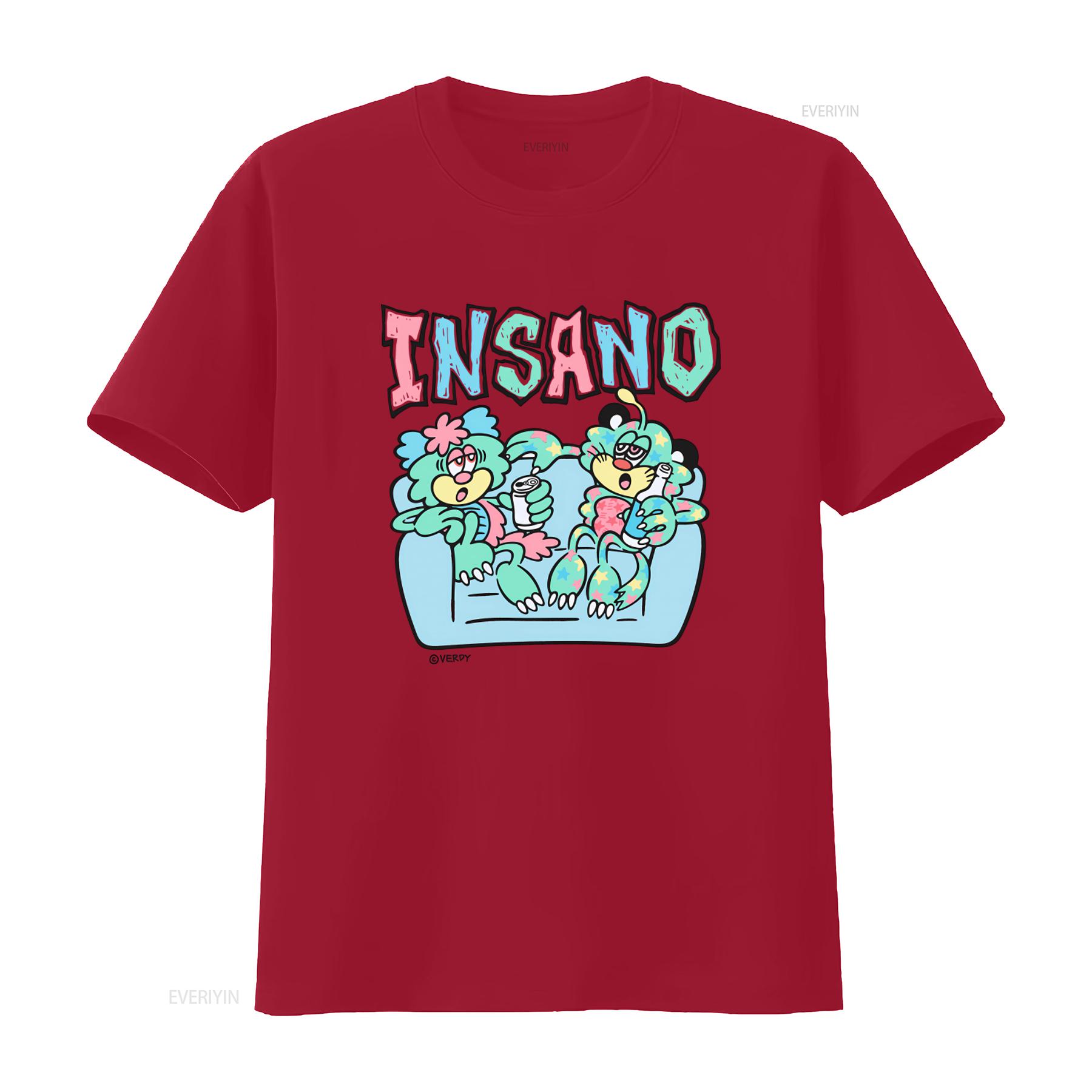 Insano Kizzy Visty T Shirt Design By Verdy Mens Japanese Style XXL Size vintage Washed Slightly graphic Stretched Breathable S