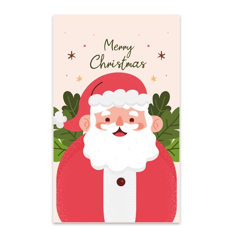 

30Pcs Merry Christmas Gift Cards Greeting Card Christmas Tree Stickers Cute Design For 2022 New Year Gift decoration card