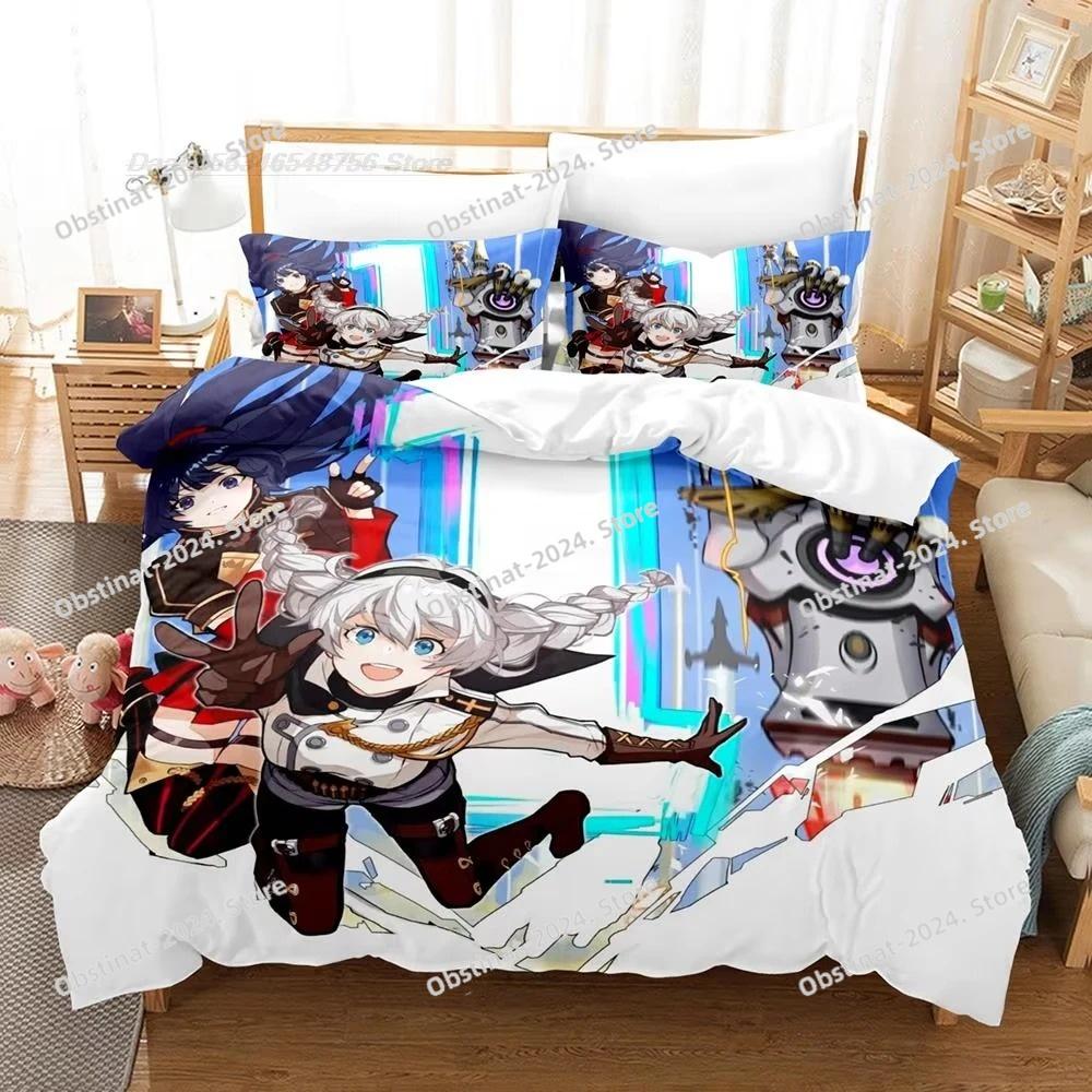 Honkai Impact 3rd Bedding Set Printed Duvet Cover Sheet Pillowcase Soft Quilt Cover Full Queen King Size 3D Print Kawaii Anime