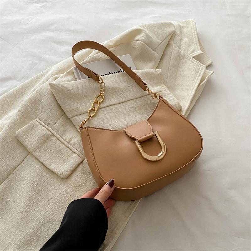 

Chic Vintage Small Pu Handbag Fashionable Spring Shoulder Bag With Magnetic Closure In Multiple Colors хакі