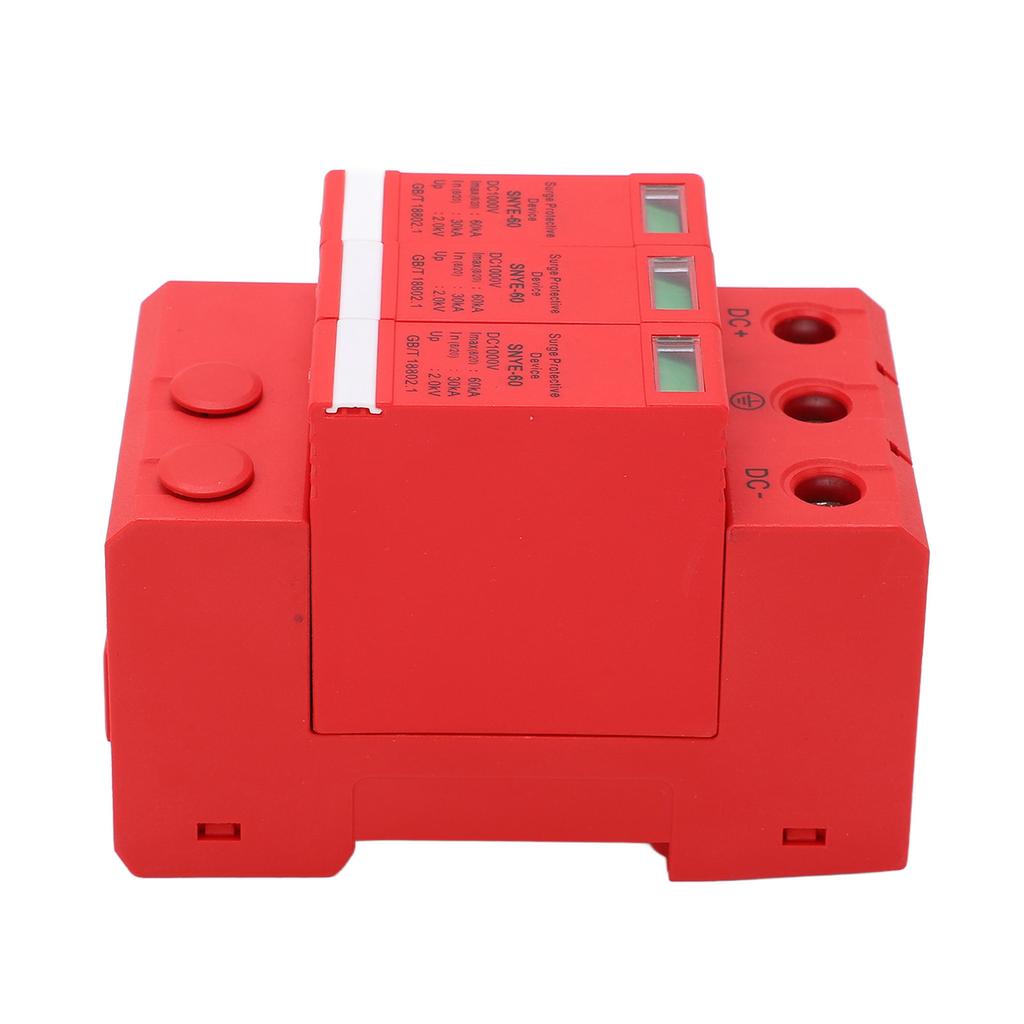 Surge Protective Device Photovoltaic Breaker Protector DC1000V 60KA Distribution Box Supplies Orangered 3P