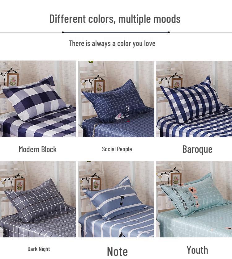 Thickened Large Pure Cotton Pillowcase for Single Dormitory Pillow