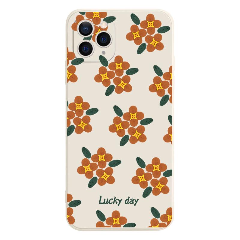 

Чехол Zhitai Brown Small Flower Cube для iPhone 14 Pro и 15 Pro Max iPhone 15 Pro Max