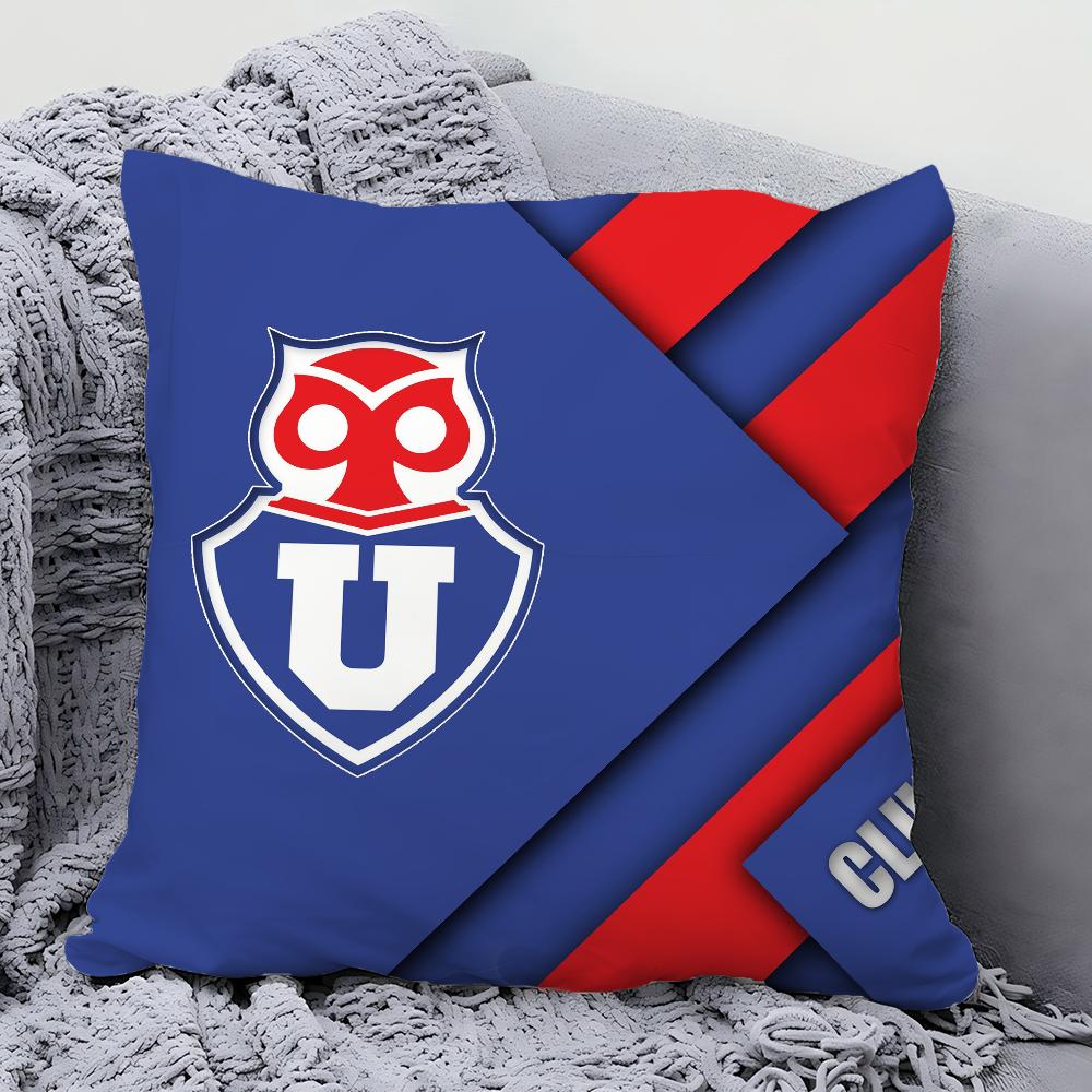 Chile U-University Club B Pillow Case Square Pillow Bedroom Sofa Leisure Comfort Cushion Car Living Room Home Decoration 40X40