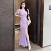 2026 Elegance: Women's Sexy High-End Evening Gown - Pure Desire Slimming Bodycon Slit Dress