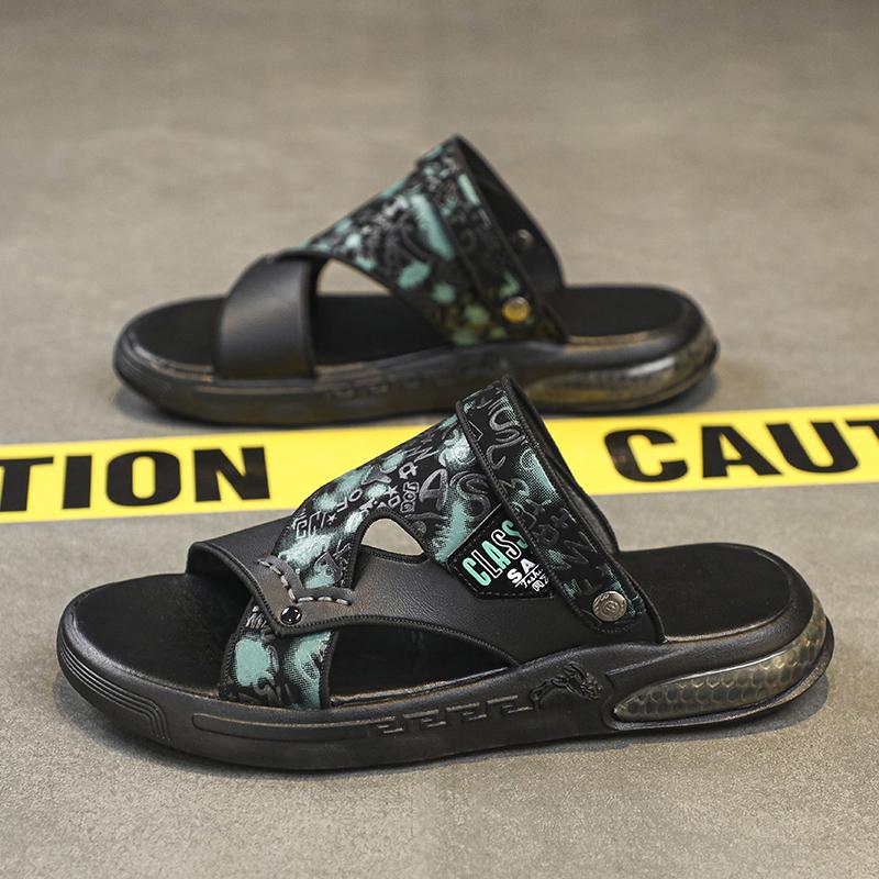 

Мода CYYTL Мужские тапочки Повседневная летняя обувь Пляжные сандалии Уличные шлепанцы Кожаные Удобные для ходьбы Модные Легкие Роскошные Дизайнерские 44