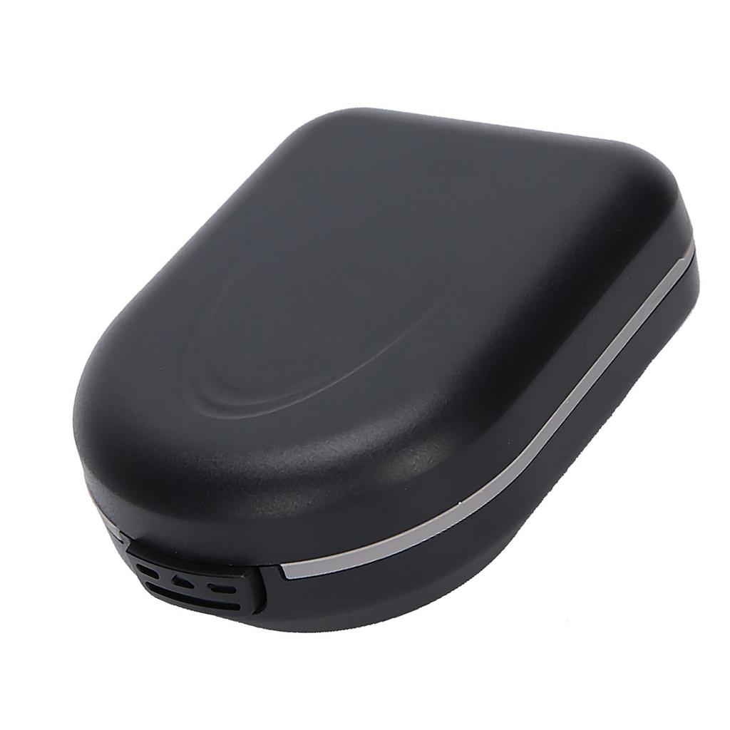 Hearing Aid Storage Box Behind‑the‑Ear Hearing Aid Case Waterproof Portable Drop Resistance Hearing Aid Storage Box Black