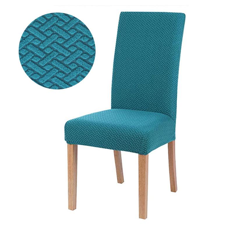 

Elastic Dining Chair Cover Thick Jacquard Spandex Chair Cover for Dining Room Anti-Slip Kitchen Chair Cover 1/4/6/8 Pieces