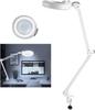 5/8/10X Magnifying Light Lamp Tattoo Nail Beauty Dentist Magnifier Lamp Cold Light LED Clip Desk Lamp 127mm Glass Lens Hand Free
