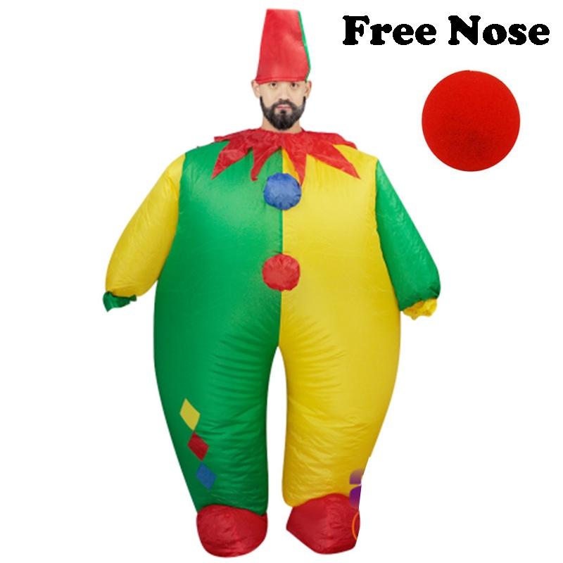 Eye-catching And Waterproof Inflatable Clown Outfit For Adult Fancy Dress Events