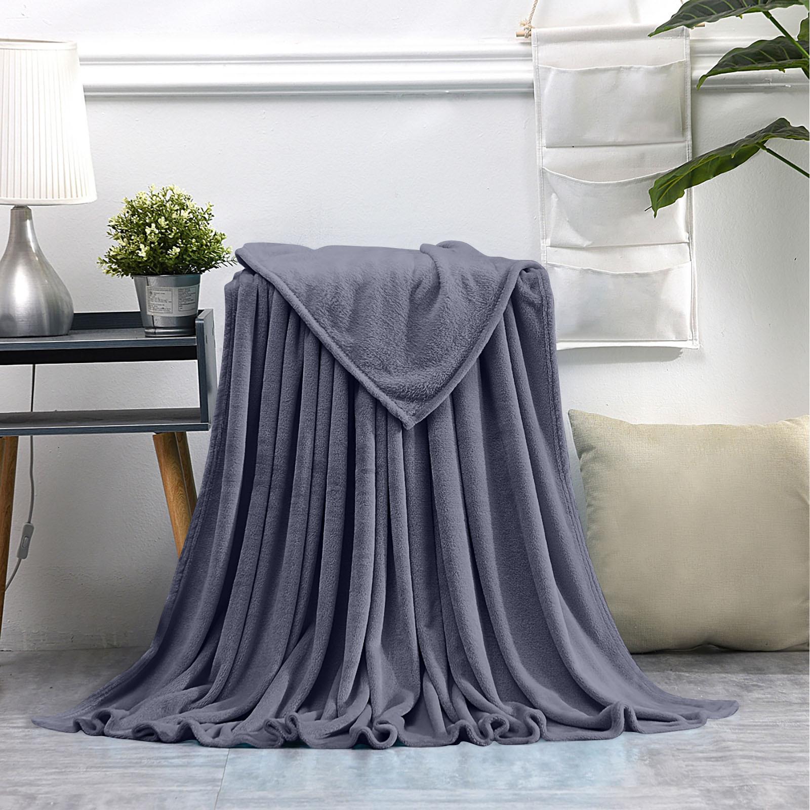 

Штучна ковдра, суперм’яка тепла суцільна тепла мікроплюшева флісова ковдра, килимок, постільна білизна для дивана, затишна та ковдра One Size