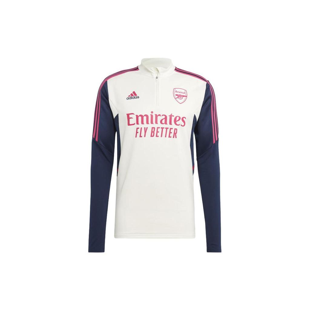 Adidas Letter Brand Logo Print Striped Retro Football Color Block Long Sleeve T-Shirt Men Tops Gray White HT4437