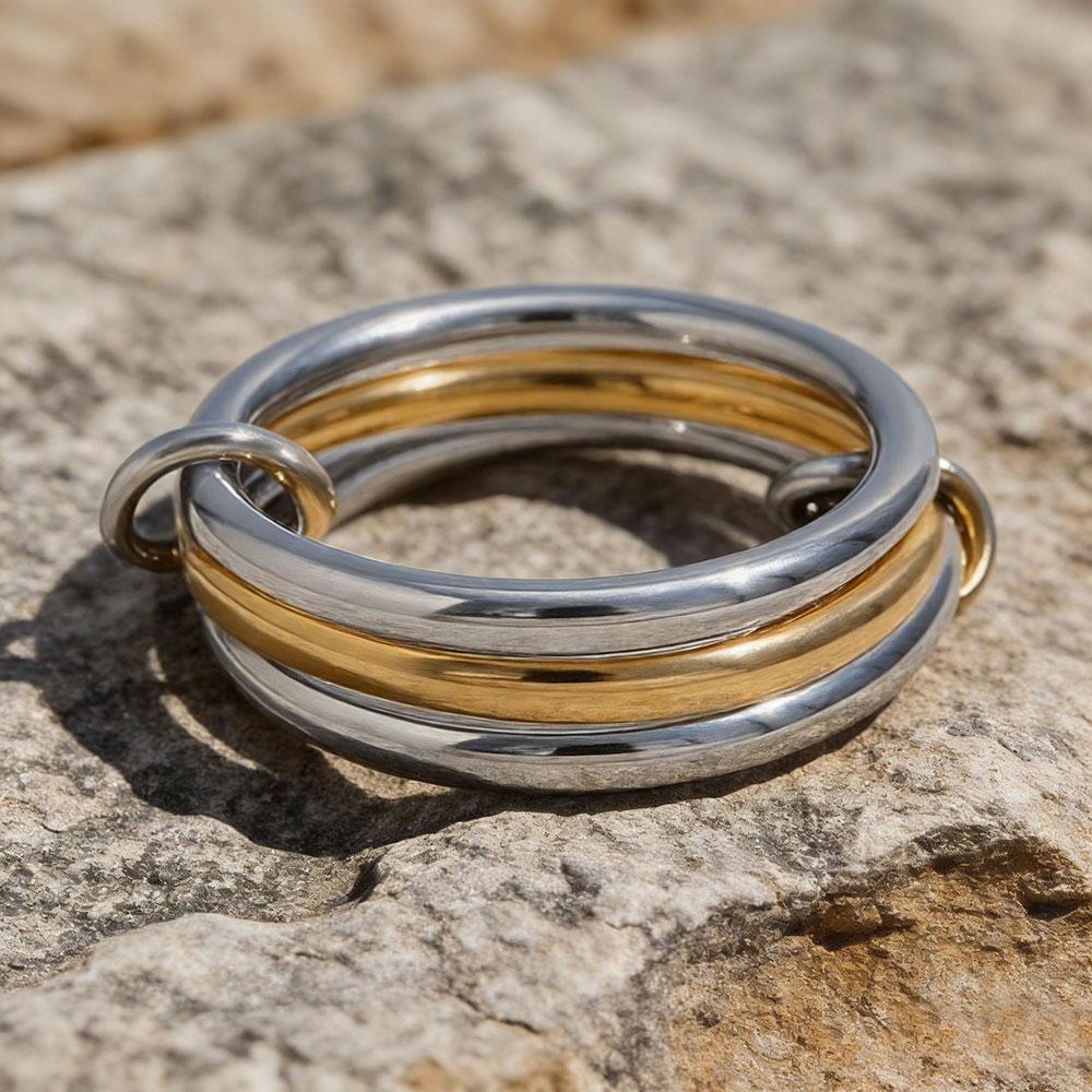 Elegant Minimalist Stainless Steel Stackable Rings for Women Perfect for Daily Commute Everyday Rings