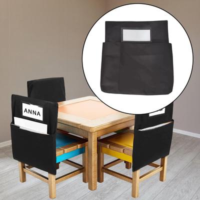 Stuhltasche für Klassenzimmer, mit Namensschild, Schüleraufbewahrung, tragbare stabile Tasche, Rückenlehne