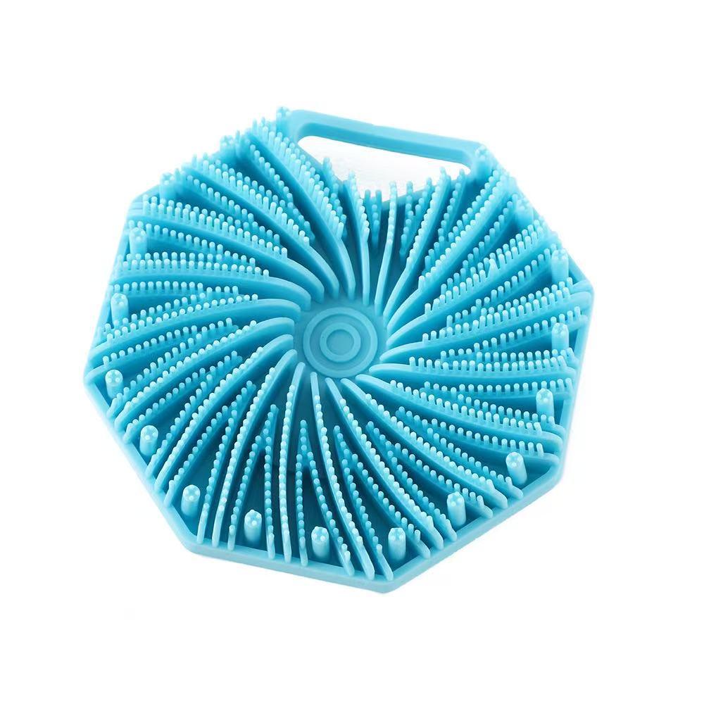 Hexagonal Silicone Bath Brush and Massager
