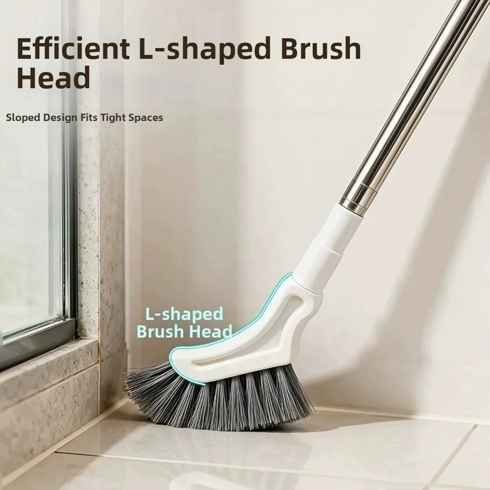 Long Handle Toilets Brush L-shaped Brush Head Gap Cleaning Brush Floors Brush Kitchen