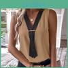Blouse Sleeveless Casual Shirt Women Office Lady Tops Summer V Neck Women Elegant Blouses Solid Loose Clothes Blusas 25677