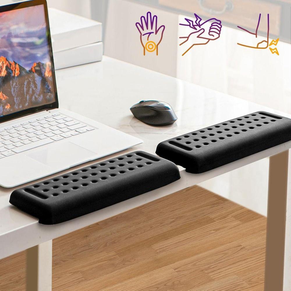 Ergonomic Desk Elbow Pad Soft Cushion L-Shaped Elbow Support Padding Black Non-slip Non-slip Arm Cushions Relax Wrist